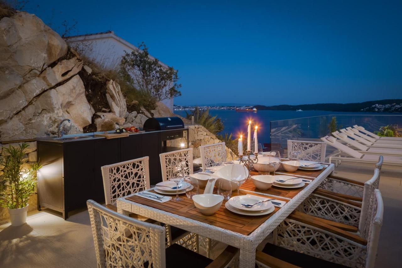 Villa Adria View With Heated Pool I Trogir Exterior foto